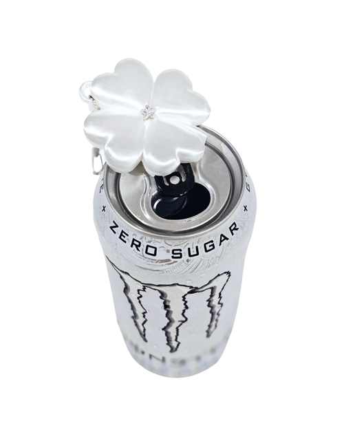 Clover Can Opener Keyring- Silk White