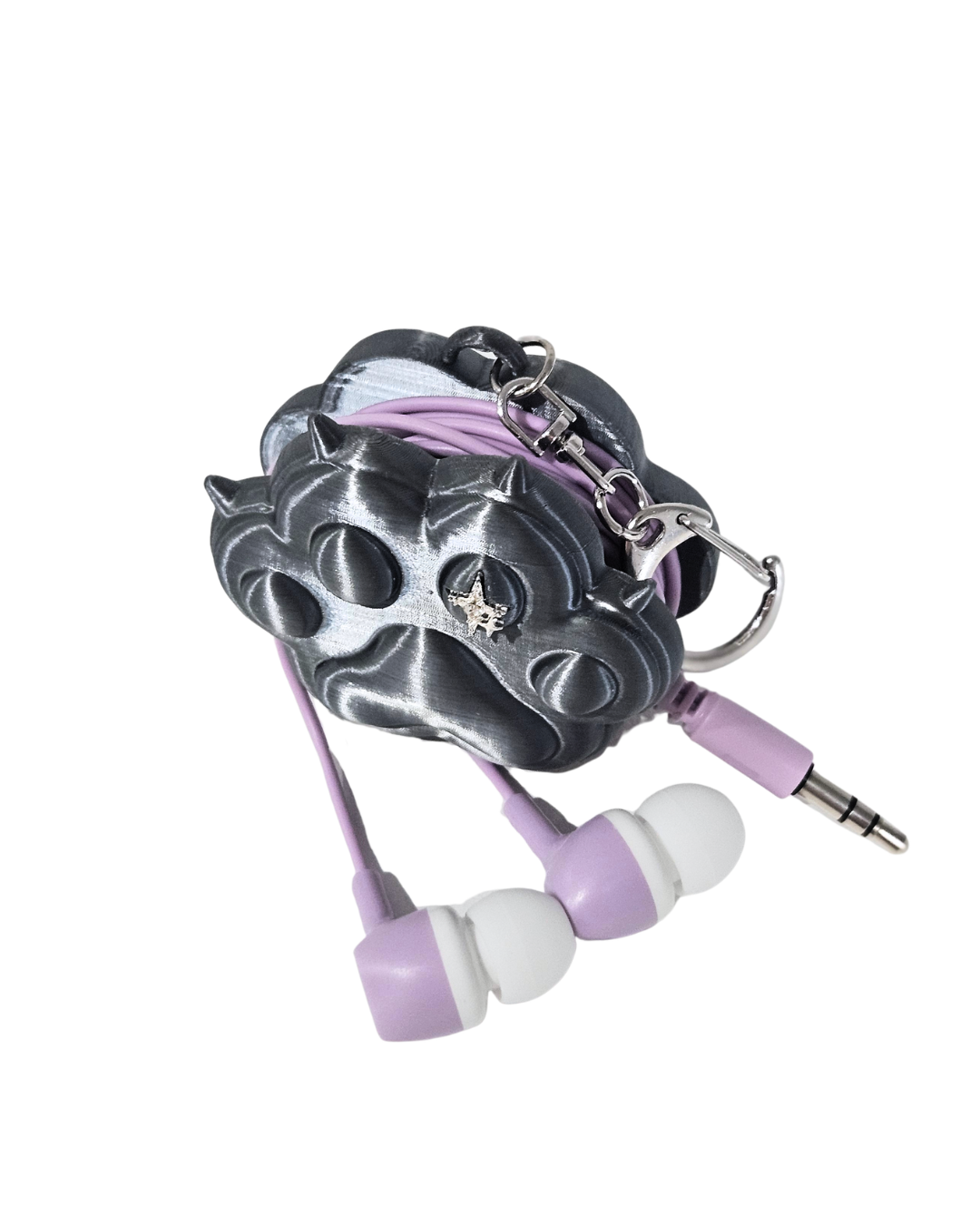 Paw Earphone Holder & Can Opener- Silk Black