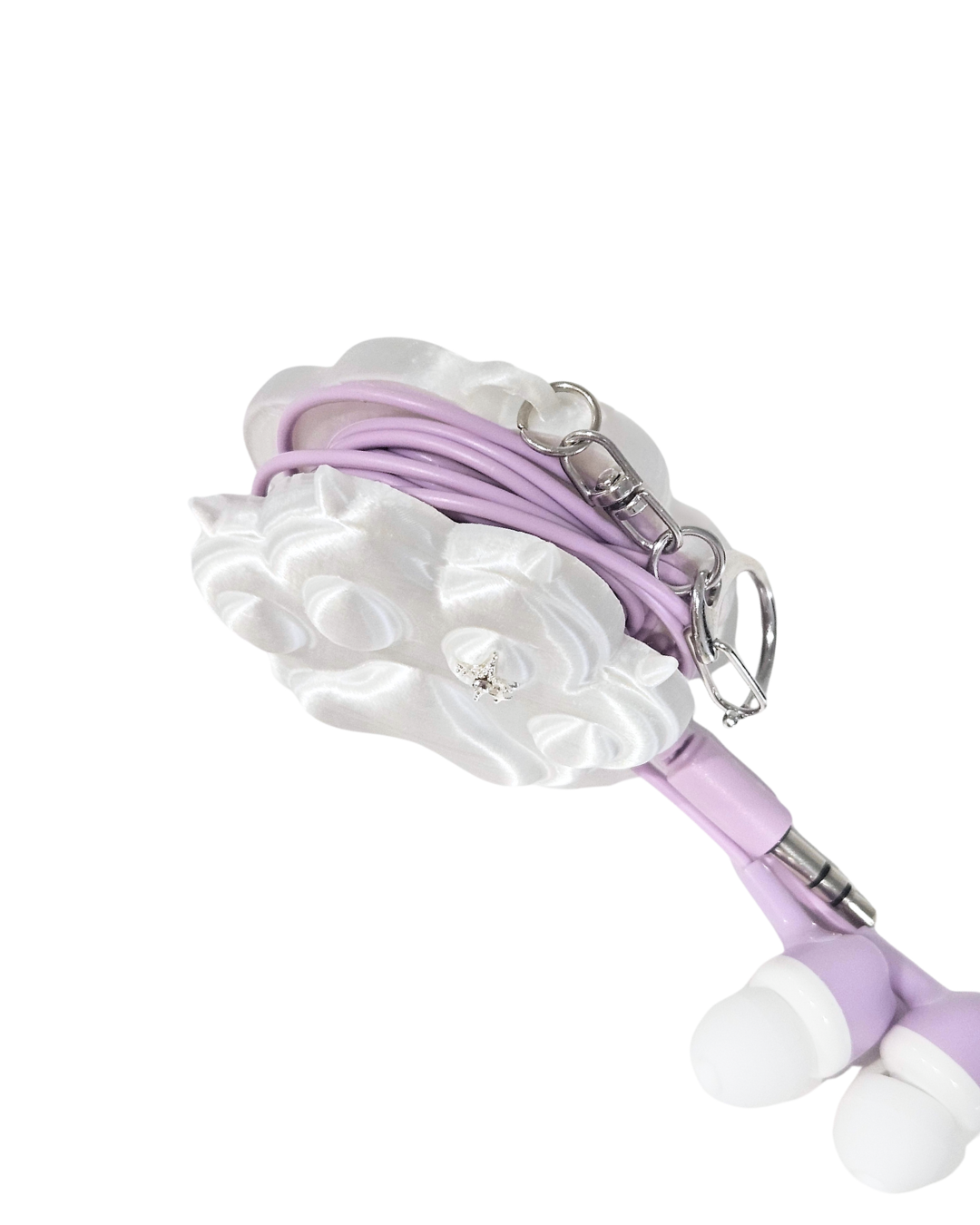Paw Earphone Holder & Can Opener- Silk White