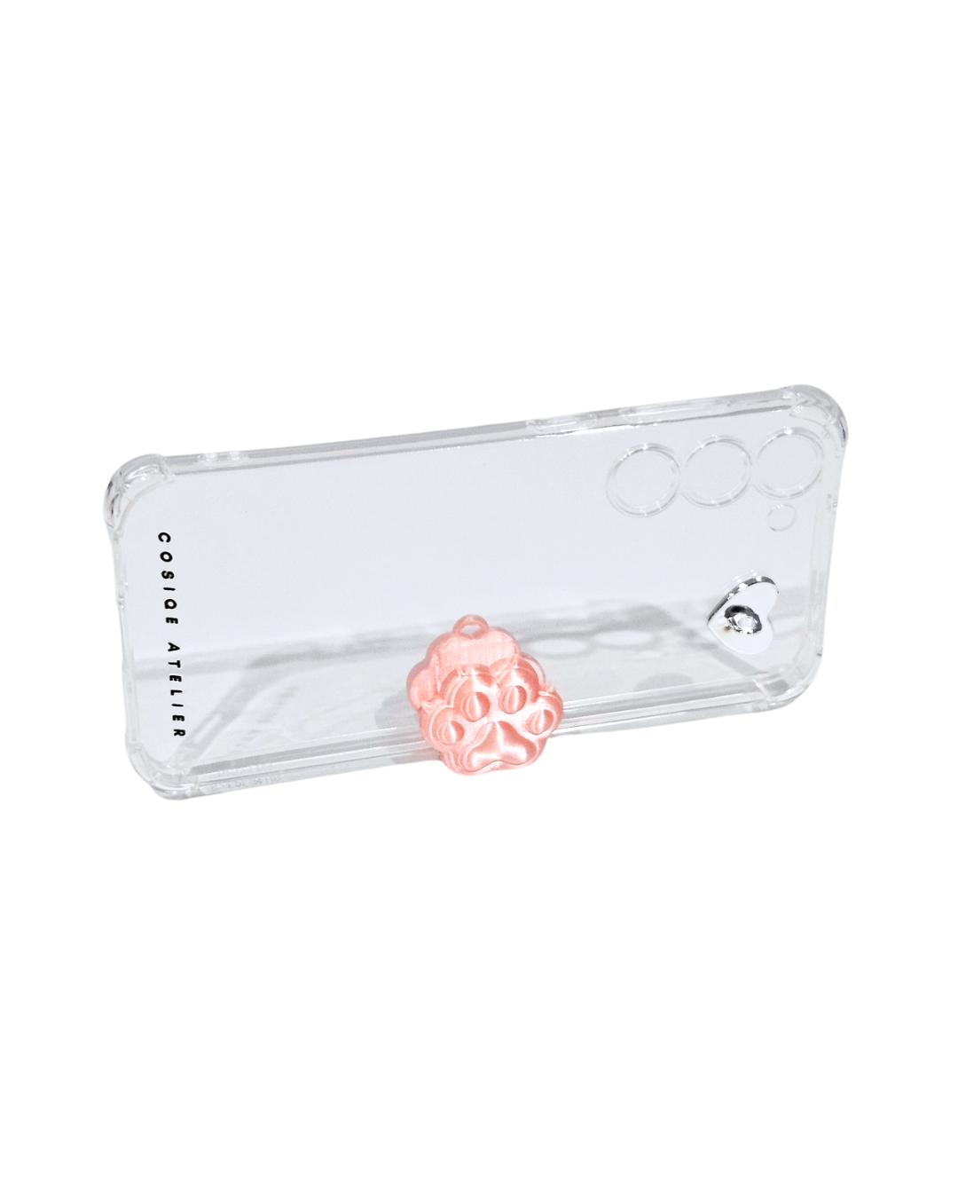 Paw Phone Stand Keyring- Silk Pink