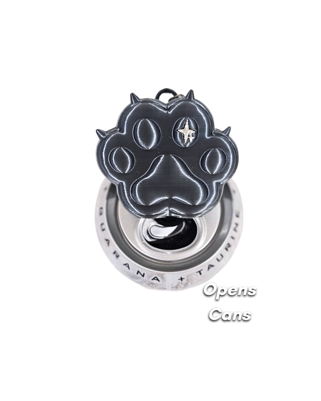 Paw Earphone Holder & Can Opener- Silk Black