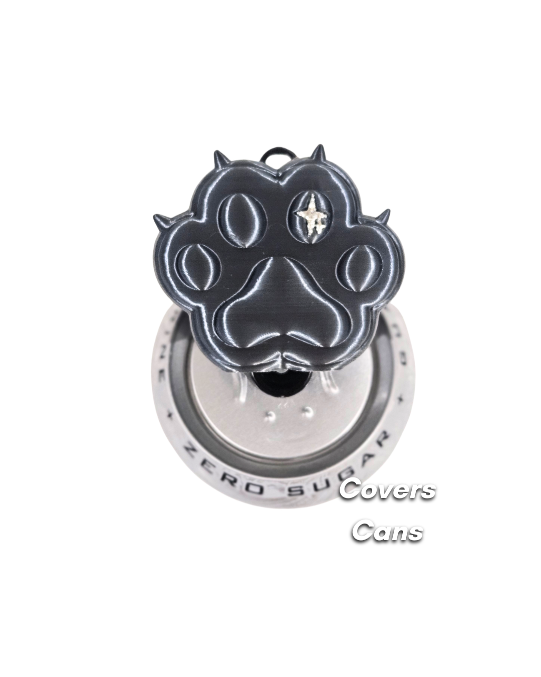 Paw Earphone Holder & Can Opener- Silk Black