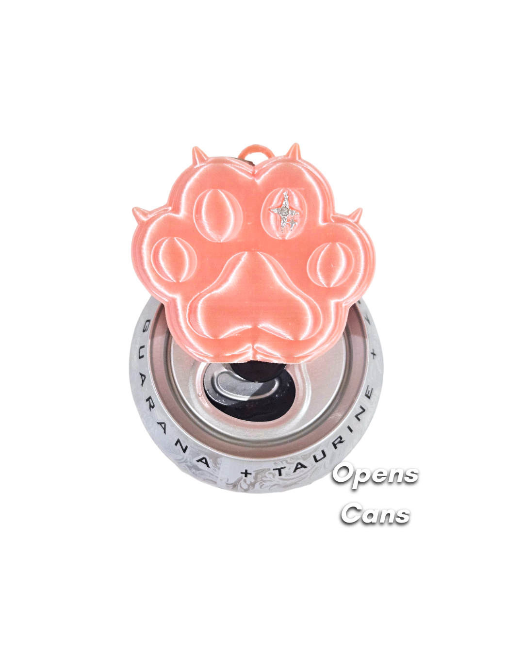 Paw Earphone Holder & Can Opener- Silk Pink