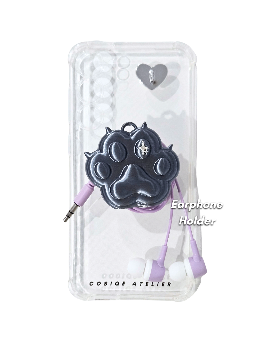 Paw Phone Grip Holder- Silk Black