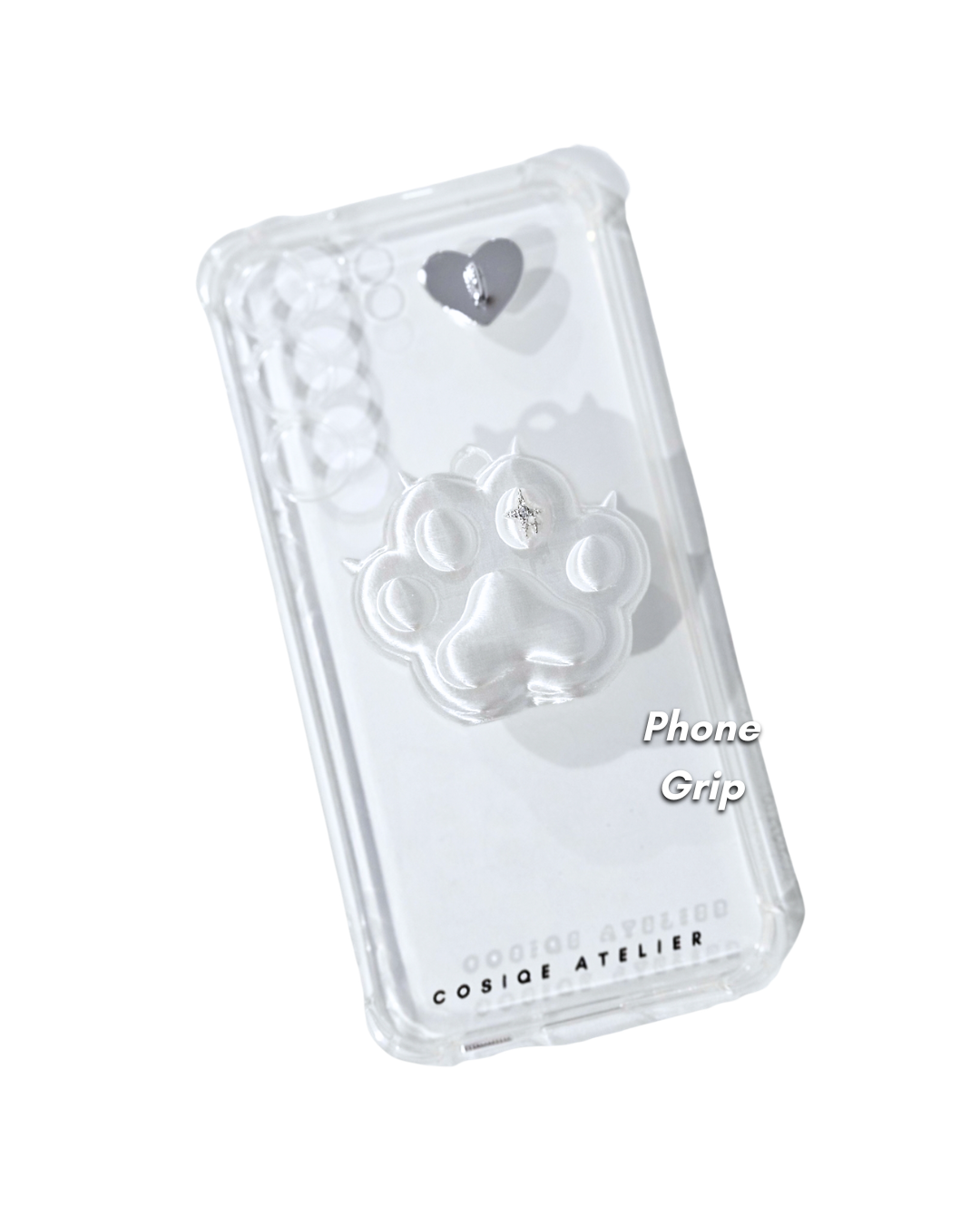 Paw Phone Grip Holder- Silk White