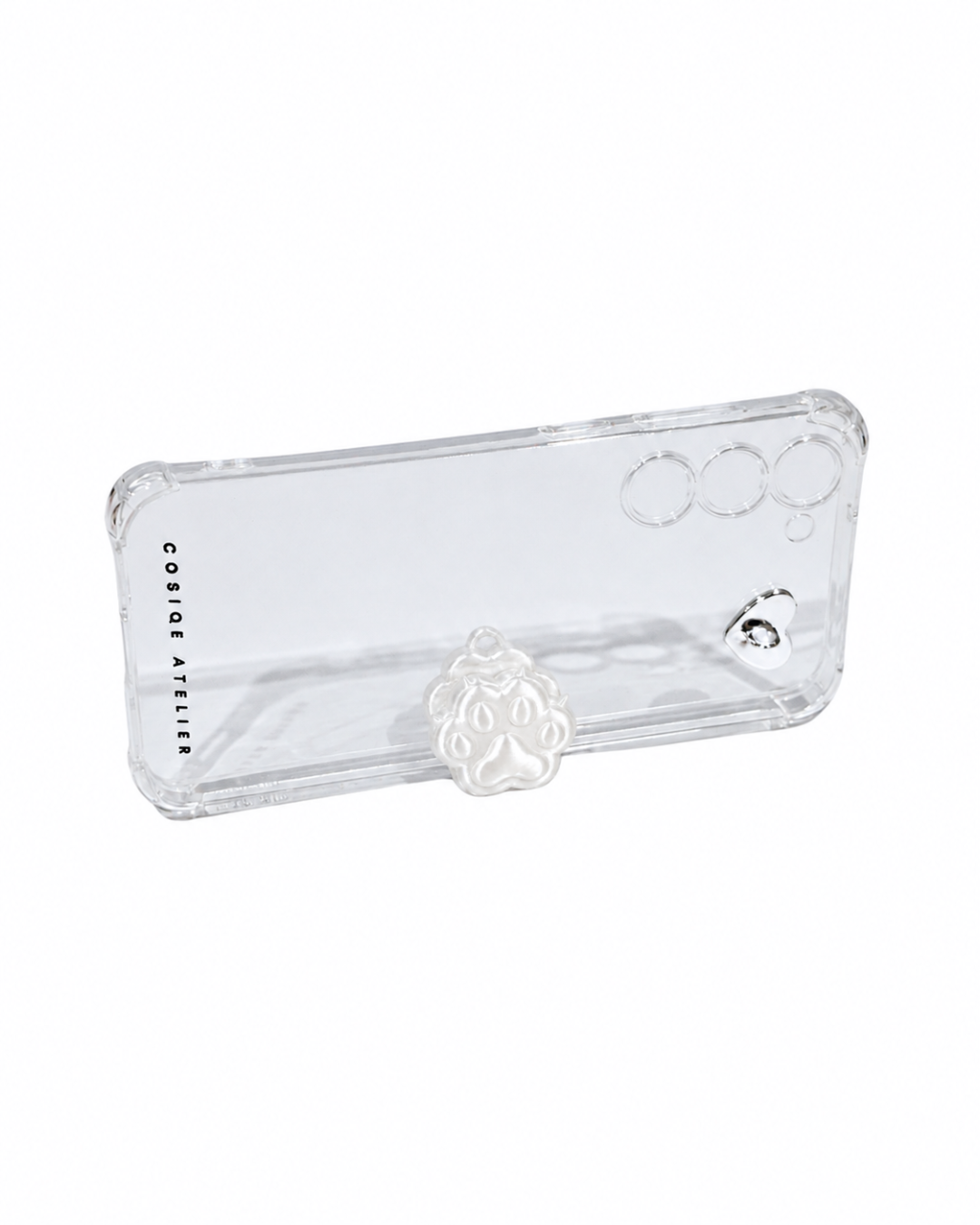 Paw Phone Stand Keyring- Silk White